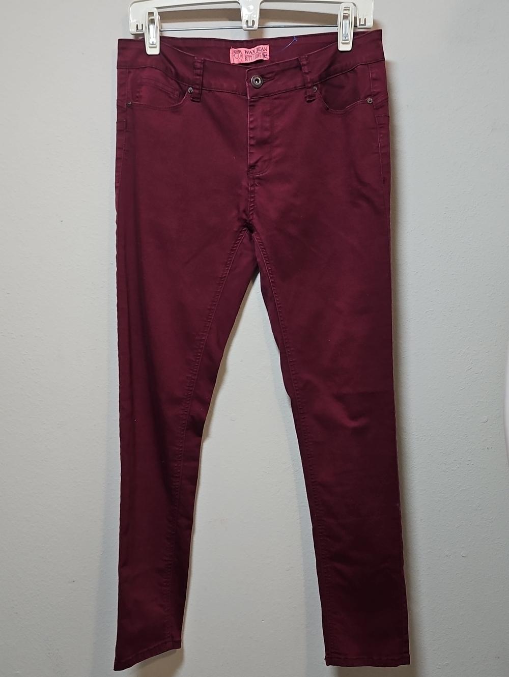 Wax Jean Size 11 Skinny Jeans - Deep Wine